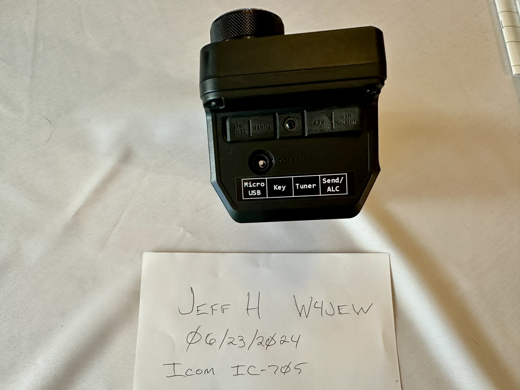 Icom IC-705 - Left Side